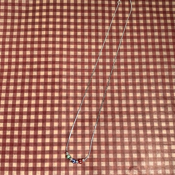 NWOT 16" Italian 3 Ball Real Silver (not plated) Necklace - Picture 5 of 5